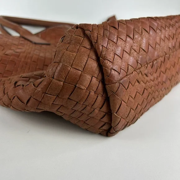 FALOR FRIENZE ITALIAN HANDWOVEN LEATHER WEAVE PURSE - Picture 5 of 15